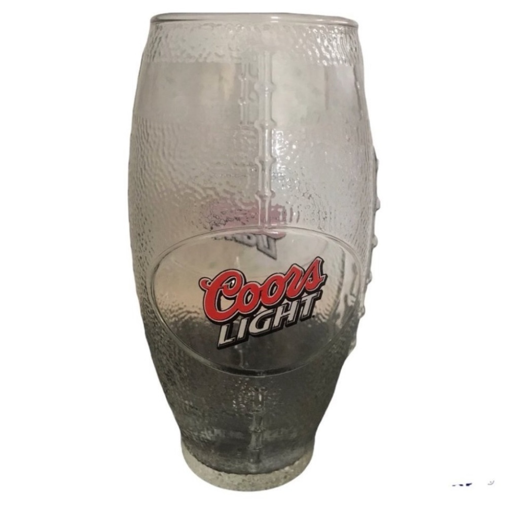 💋4/20 Coors light football collector collectable man cave glass